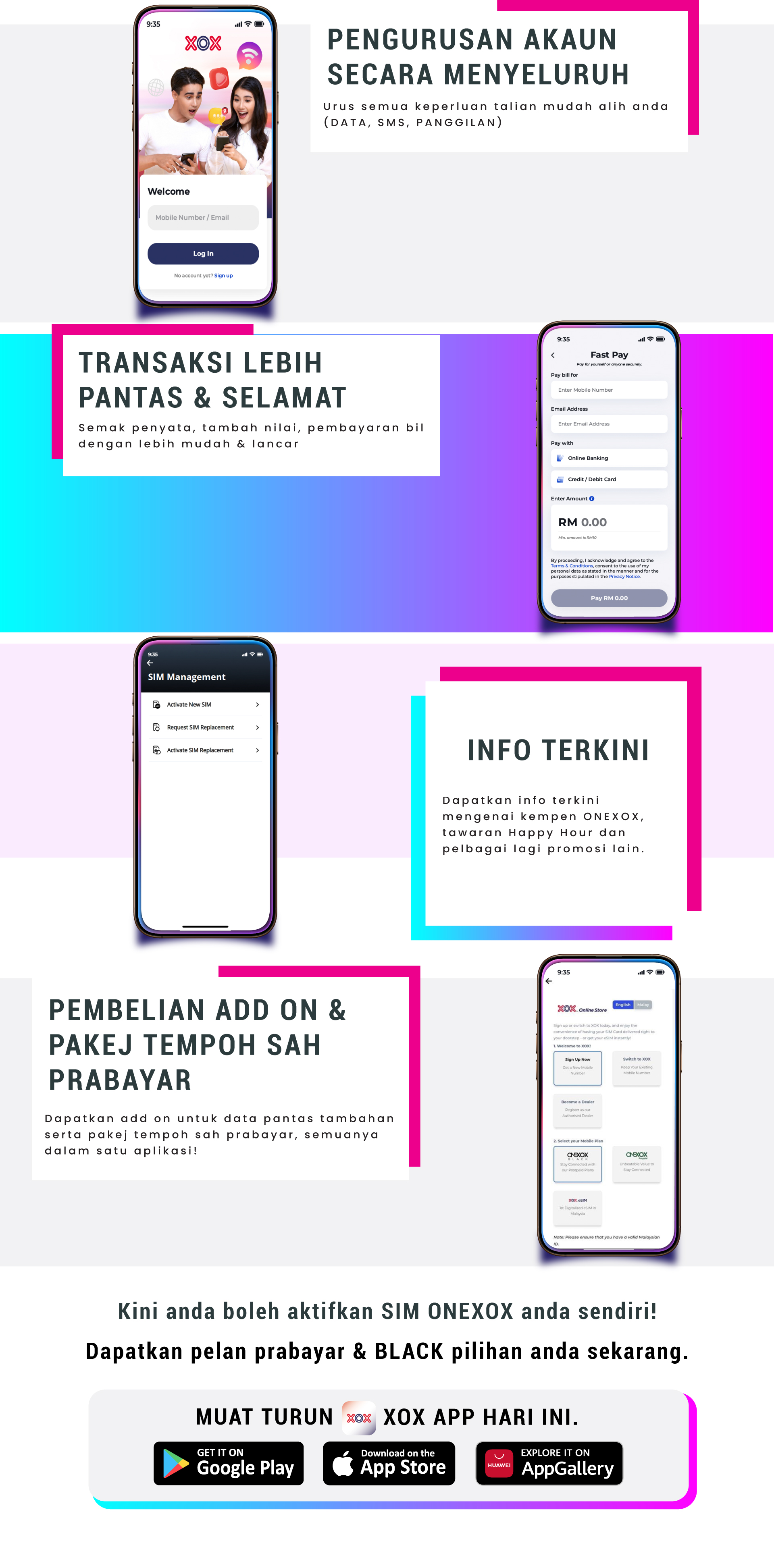 XOX App — penerangan produk 2
