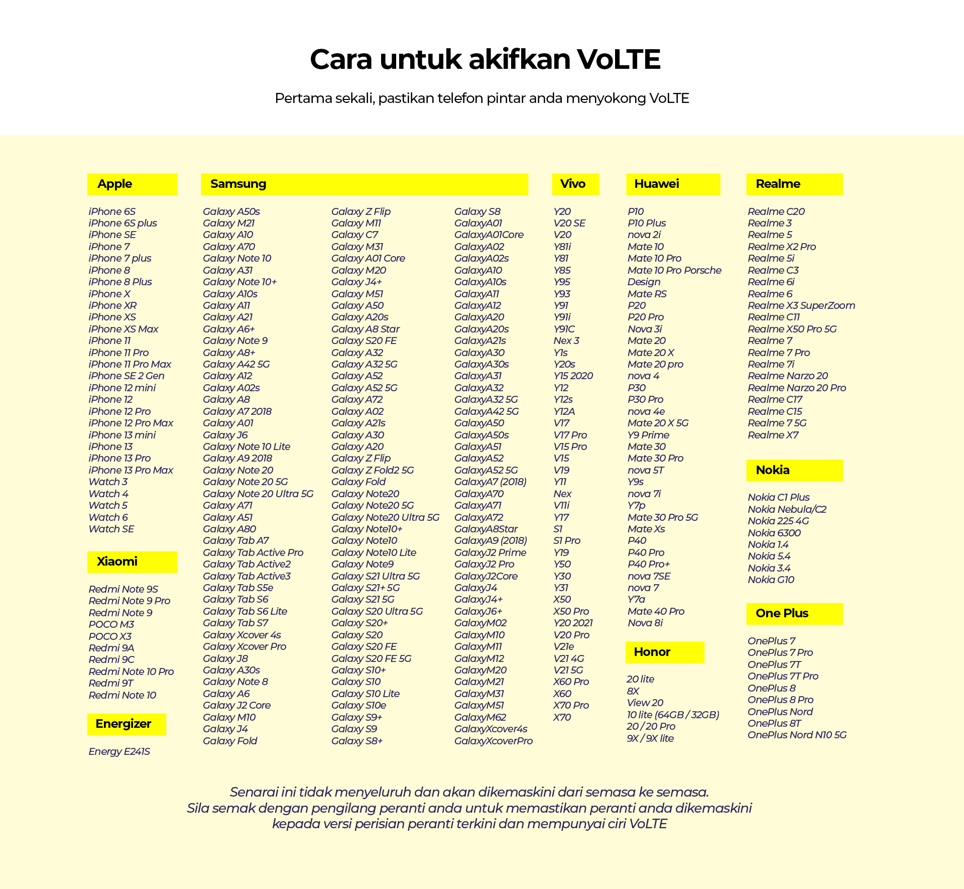 VoLTE — penerangan produk 3