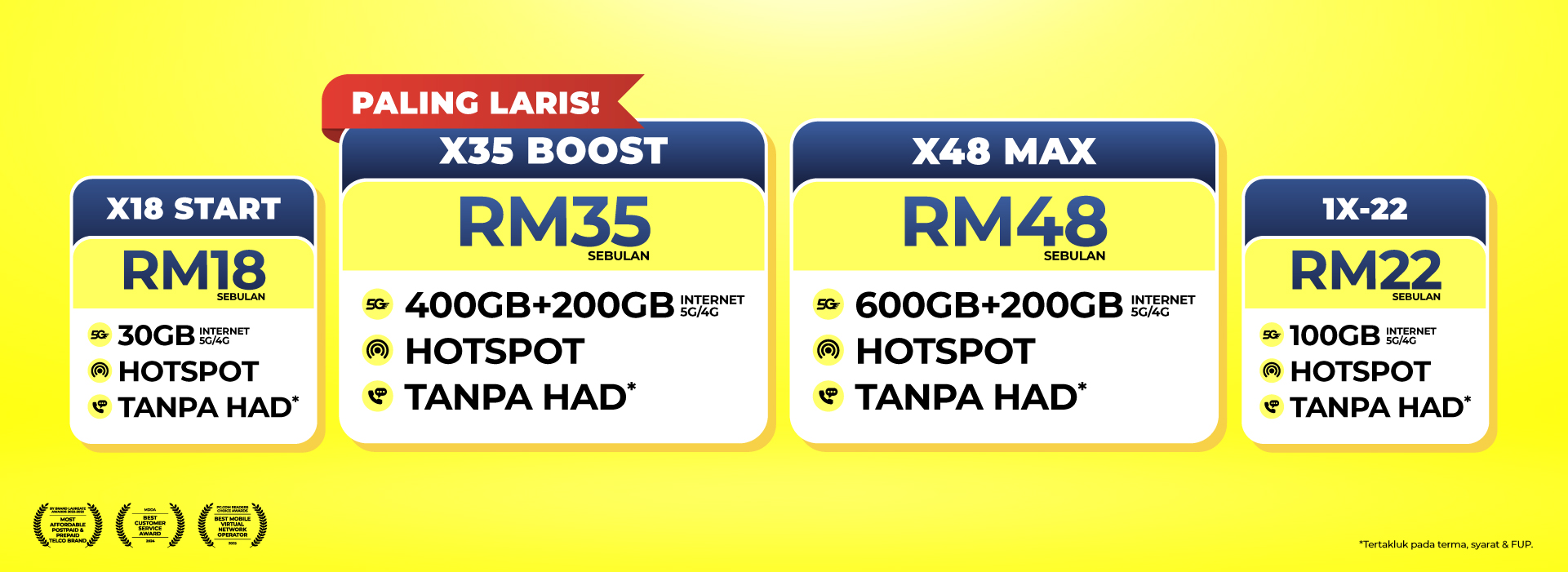 ONE-X Prepaid — penerangan produk 2