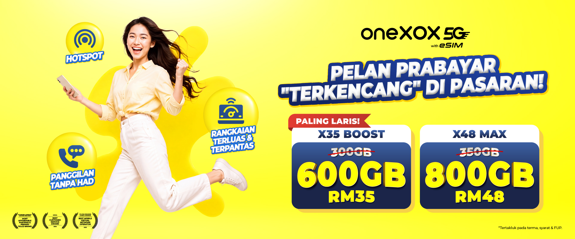 ONE-X Prepaid — penerangan produk 1